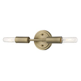 5" Gold Metal Vanity Flush Mounted Sconce