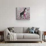 Exotic Pink Giraffes Unframed Print Wall Art