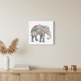 Floral Elephant Unframed Print Wall Art