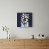 Watercolor Flower Llama Unframed Print Wall Art