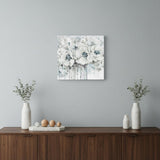 Winter Blues Flower Unframed Print Wall Art