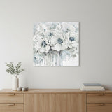 Winter Blues Flower Unframed Print Wall Art