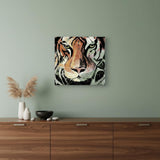 Staring Tiger Portrait Unframed Print Wall Art