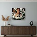Staring Tiger Portrait Unframed Print Wall Art