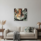Staring Tiger Portrait Unframed Print Wall Art
