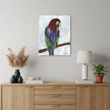Large Bright and Tropical Parrot Canvas Wall Art