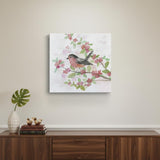 Flower And Bird Unframed Print Wall Art