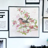 Flower And Bird Unframed Print Wall Art