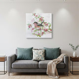 Flower And Bird Unframed Print Wall Art