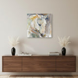 30" x 30" Abstract Watercolor Horse Canvas Wall Art