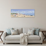 60" x 20" Dogs Rule the Beach Canvas Wall Art