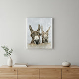 Cute Donkeys Canvas Unframed Print Wall Art