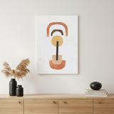 Abstract Shapes In Balance Unframed Print Wall Art