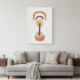 Abstract Shapes In Balance Unframed Print Wall Art