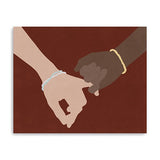 24" x 30" Pinky Swear Friendship Promise Canvas Unframed Wall Art