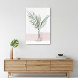 Pretty Green Foliage Pink Unframed Print Wall Art