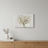Small Colorful Wildflowers in a Vase Canvas Wall Art