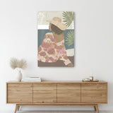 Bohemian Terracotta Lady Unframed Print Wall Art