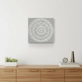 Boho White Mandala Unframed Print Wall Art