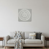 Boho White Mandala Unframed Print Wall Art