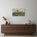 Vintage Inspired Nyc City Skyline Unframed Print Wall Art