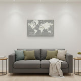 Minimalist World Map Unframed Print Wall Art