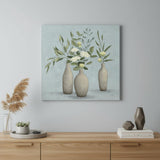 Bohemian Flowers In Ceramic Vases Unframed Print Wall Art