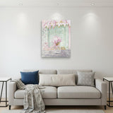 Pretty Pastel Pink Paris Unframed Print Wall Art