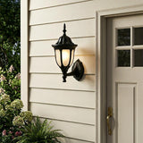 Matte Black Lamp Shape Swing Arm Wall Light