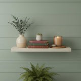 24" Solid Wood Rustic Wall Mounted Shelving Unit