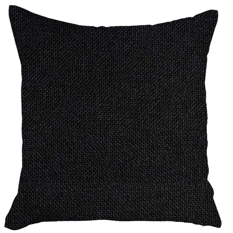 Black Modern Textured Throw Pillow