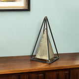 Narrow Metal Triangular Decorative Sculpture