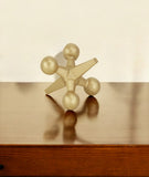 Petite Gold Jack Shaped Decorative Sculpture
