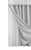 Set of Four Light Gray Steel Sling Outdoor Arm Chairs