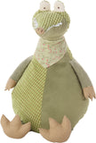 26" X 22" Green Crocodile Fabric Throw Pillow
