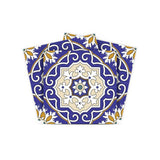 5" X 5" Blue White and Gold Mosaic Removable Tiles
