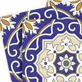 8" X 8" Blue White and Gold Mosaic Removable Tiles