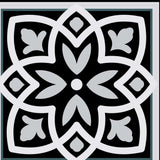 8" X 8" Black White and Gray Mosaic Peel and Stick Tiles