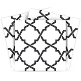 5" X 5" Black and White Prism Peel and Stick Removable Tiles