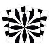 8" X 8" Black and White Colla Peel and Stick Removable Tiles