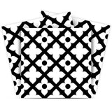 5" X 5" Black and White Dia Peel and Stick Removable Tiles
