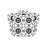4" X 4" Black and White Gerber Peel and Stick Removable Tiles