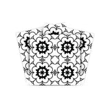 4" X 4" Black and White Gerber Peel and Stick Removable Tiles