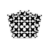7" X 7" Black and White Medeci Peel and Stick Removable Tiles
