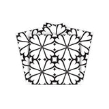 8" X 8" Black and White Clove Peel and Stick Removable Tiles