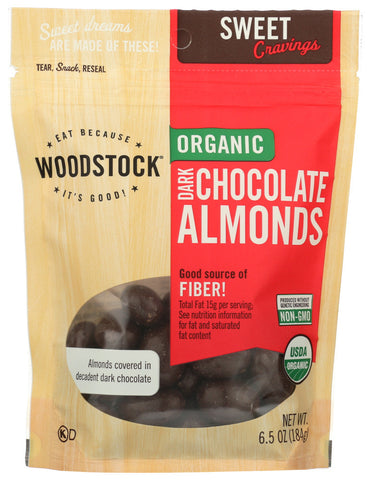 OG2 WOOD DK CHOC ALMONDS ( 8 X 6.5 OZ   )