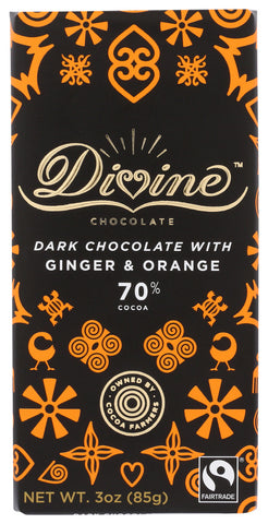 DIVINE DK CHOC GNGR/ORNG ( 12 X 3 OZ   )
