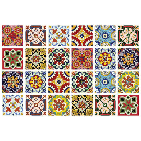 8" X 8" Mediterra Mosaic Peel and Stick Tiles