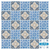 5" X 5" Blue Taupe Tobi Peel And Stick Tiles