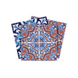 5" X 5" Prima Blue Peel And Stick Removable Tiles